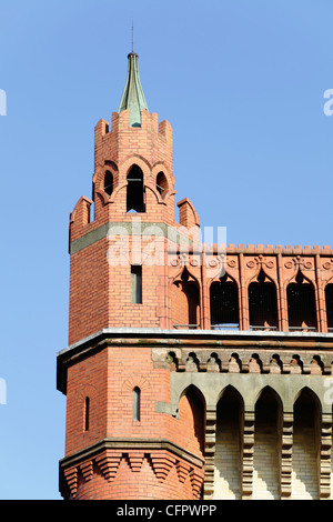 Detail der Fassade der ehemaligen Templeton Teppichfabrik neben Glasgow Green Scotland UK Stockfoto