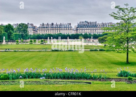 Der Jardin des Tuileries, befindet sich zwischen dem Louvre und dem Place De La Concorde ist einer der meistbesuchten Gärten von Paris. Stockfoto