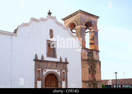 Purisima Kapelle des Glockenturms in Tapalpa Mexiko Stockfoto