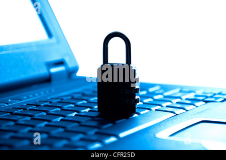Sichern Ihren laptop Stockfoto