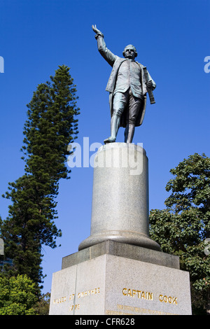 Captain Cook-Statue in Hydepark, Central Business District, Sydney, New South Wales, Australien, Pazifik Stockfoto