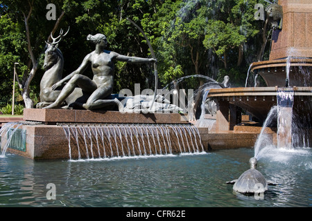 Archibald Springbrunnen im Hydepark, Central Business District, Sydney, New South Wales, Australien, Pazifik Stockfoto