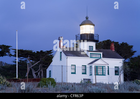 Point Pinos Lighthouse, Pacific Grove, Monterey County, California, Vereinigte Staaten von Amerika, Nordamerika Stockfoto