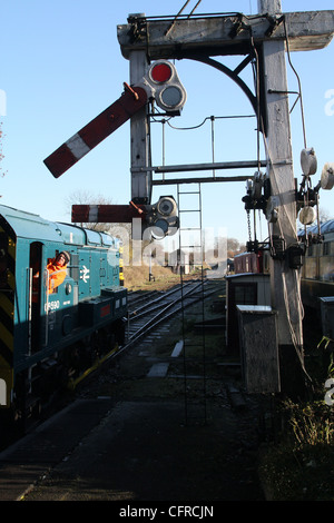 Diesel-Rangierlok Klasse 08 Stockfoto