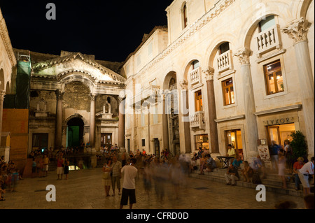 Das Peristyl, UNESCO-Weltkulturerbe Split, Region von Dalmatien, Kroatien, Europa Stockfoto