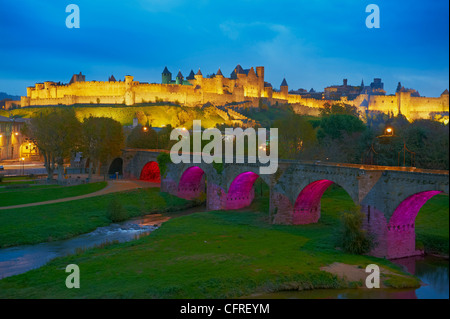 Le Pont Vieux (alte Brücke), Languedoc-Roussillon, Frankreich, Europa Stockfoto