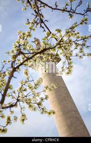 Washington Monument, wurde 1829, Baltimore, Maryland, erste Denkmal in USA, George Washington zu Ehren Stockfoto