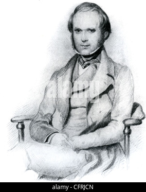 Englische Naturforscher CHARLES DARWIN (1809-1882) über 1832 Stockfoto