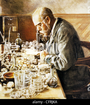 ROBERT KOCH (1843-1910) deutscher Arzt anhand einer 1885-Fotografie Stockfoto