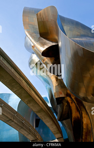 Das Experience Music Project und Science Fiction Museum. Seattle Center. Seattle. Washington. USA Stockfoto