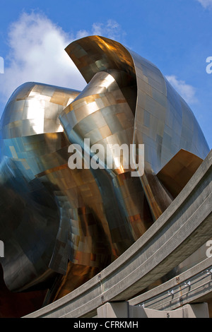 Das Experience Music Project-Gebäude. Seattle Center. Seattle. USA Stockfoto