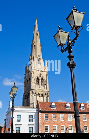 Turm der Kirche St. Maria Magadalene Newark-on-Trent, Nottinghamshire UK GB EU Europa Stockfoto