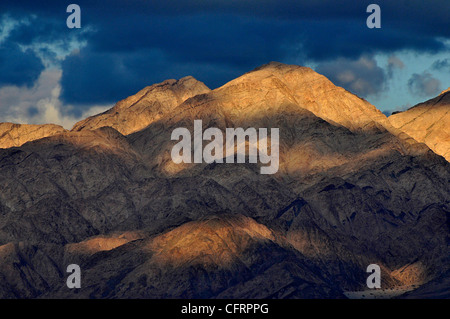 Die Berge von Moab im Araba-Tal. Stockfoto