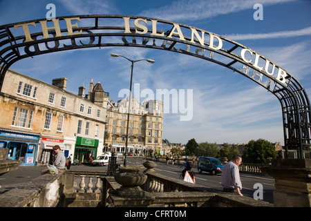 Die Insel Club und Empire Hotel in Bath Stockfoto