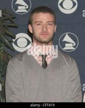 7. Dezember 2006; Los Angeles, Kalifornien, USA; Sänger JUSTIN TIMBERLAKE bei der Grammy-Nominierungen 2006 abgehaltenen die Spieluhr @ The Fonda, Hollywood. Obligatorische Credit: Foto von Paul Fenton/ZUMA Press. (©) Copyright 2006 von Paul Fenton Stockfoto