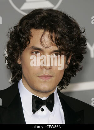 11. Februar 2007 - Los Angeles, CA, USA - GRAMMYS 2007: JOHN MAYER, Ankunft in der 49. Annual Grammy Awards im Staples Center in Los Angeles statt.  (Kredit-Bild: © Lisa O'Connor/ZUMA Press) Stockfoto