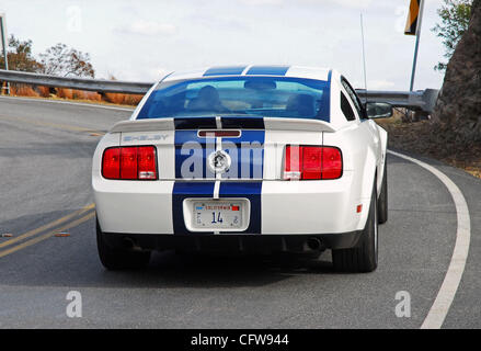 Aktion 2007 hinten Ford Shelby GT500 Mustang Cobra Coupé Stockfoto