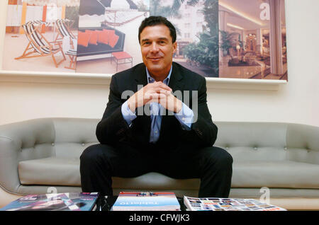 Entwickler Andre Balazs, in seine Dienste auf Laffayette Straße fotografiert. Stockfoto