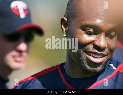 DAVID JOLES ¥ djoles@startribune.com.Fort Myers, FL - 20. Februar 2007 - Minnesota Twins Outfielder Torii Jäger während Frühling training Dienstag im Lee County Sports Complex ausgearbeitet.  (Bild Kredit: Â © Minneapolis Star Tribune/ZUMA Press) Stockfoto