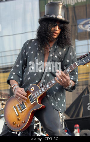 19. Mai 2007 Columbus, OH; USA, Gitarrist SLASH die Band VELVET REVOLVER tritt bei der ersten jährlichen Rock auf der Range-Festival, das in der Innenstadt von Columbus Crew Stadium stattfand.  Copyright 2007 Jason Moore. Obligatorische Credit: Jason Moore Stockfoto