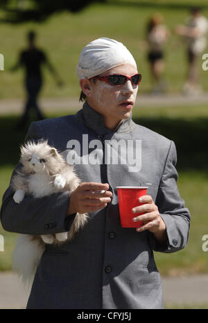 20. Mai 2007 gekleidet als "Dr. Evil" aus den Austin Powers-Filmen zum 96. in Folge der Bucht zu Breakers Wettlauf durch San Francisco - San Francisco, CA, USA - JOSH MATTISON, von San Francisco. (Kredit-Bild: © D. Ross Cameron/Oakland Tribune/ZUMA Press) Einschränkungen: USA Tabloid Rechte heraus! Stockfoto