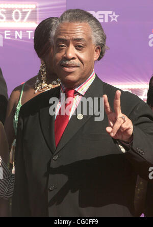 26. Juni 2007; Hollywood, Kalifornien, USA;  Rev AL SHARPTON bei den BET Awards 2007 statt im Shrine Auditorium.  Obligatorische Credit: Foto von Paul Fenton/ZUMA Press. (©) Copyright 2007 von Paul Fenton Stockfoto