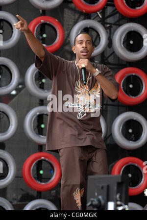 7. Juli 2007 East Rutherford, NJ; USA, führt Sänger LUDACRIS live im Giants Stadium als Bestandteil der 2007 Live Earth-Konzert, das im East Rutherford stattfand. Copyright 2007 Jason Moore. Obligatorische Credit: Jason Moore Stockfoto