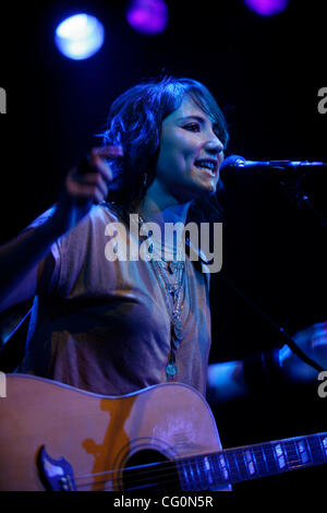 KT Tunstall bei Highline Ballroom am 09.07.2007 durchführen. Stockfoto