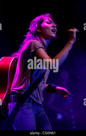 KT Tunstall bei Highline Ballroom am 09.07.2007 durchführen. Stockfoto