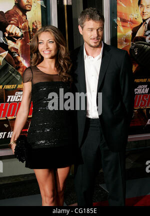 29. Juli 2007 - Hollywood, Kalifornien, USA - Schauspielerin REBECCA GAYHEART & Schauspieler ERIC DANE Ankunft in der "Rush Hour 3" Los Angeles Premiere am Mann Chinese Theatre statt. (Kredit-Bild: © Lisa O'Connor/ZUMA Press) Stockfoto