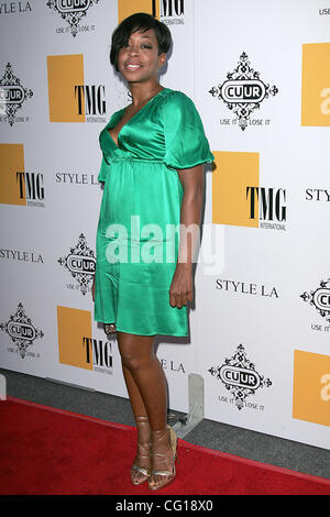 30. Juli 2007 - Santa Monica, CA, USA - Schauspielerin TICHINA ARNOLD bei Ankunft auf dem CUUR - Use It To verlieren It-Event im Viceroy Hotel in Santa Monica, CA. statt (Credit-Bild: © Jerome Ware/ZUMA drücken) Stockfoto