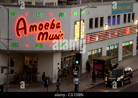 8. August 2007 - Hollywood, CA, USA-The Amoeba Music Plattenladen am Sunset Boulevard in Hollywood Credit Bild: © Jonathan Alcorn/ZUMA drücken. © Copyright 2007 von Jonathan Alcorn Stockfoto