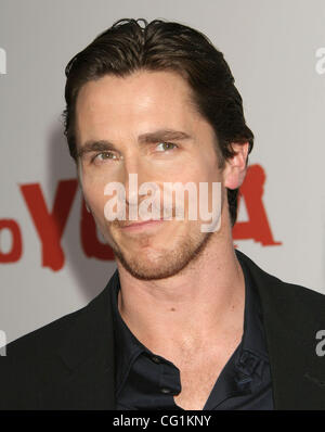 21. August 2007; Los Angeles, Kalifornien, USA; Schauspieler CHRISTIAN BALE am "310, Yuma" Los Angeles Premiere statt am Nationaltheater Mann, Westwood.  Obligatorische Credit: Foto von Paul Fenton/ZUMA Press. (©) Copyright 2007 von Paul Fenton Stockfoto