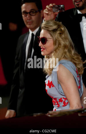 1. September 2011 - Venedig, Italien - Madonna auf dem roten Teppich vor "W.E" Film unter der Regie von Madonna vor Premiere bei den 68. Internationalen Filmfestspielen von Venedig (Credit-Bild: © Marcello Farina/Southcreek Global/ZUMAPRESS.com) Stockfoto