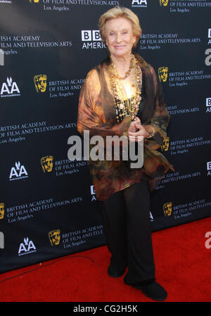 17. September 2011 statt - Los Angeles, Kalifornien, USA - Cloris Leachman.9th jährlichen BAFTA Los Angeles TV Tea Party LÃƒâ€ ¢ Ermitage Beverly Hills, CA. September 18f-2011. (Bild Kredit: Â © TLeopold/Globe Photos/ZUMAPRESS.com) Stockfoto