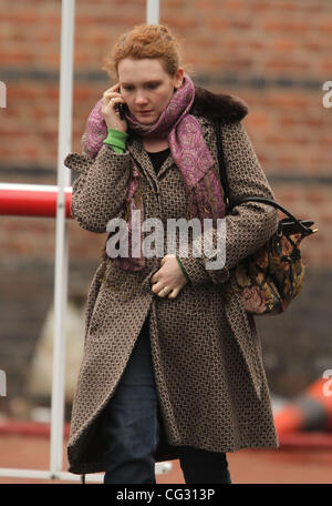 Jennie McAlpine "Coronation Street" Sterne kommen bei der Granada Studios Manchester, England - 13.12.10 Stockfoto