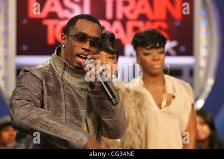 P. Diddy, übernimmt real Namen Sean Combs Diddy 106 und Park New York City, USA - 15.12.10 Stockfoto