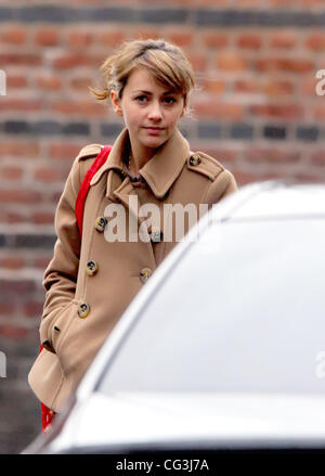 Samia Smith verlassen die Granada Studios nach dem jüngsten Split von ihr Ehemann Manchester, England - 10.01.11 Stockfoto