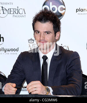 Tony Dovolani 2011 Miss America Richter Pressekonferenz im Planet Hollywood Resort &amp; Casino Las Vegas, Nevada - 12.01.11 Stockfoto