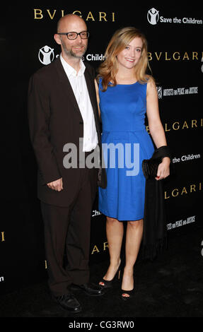 Moby Bvlgari private Veranstaltung zu Ehren Simon Fuller und Paul Haggis zugunsten von Save The Children und Künstler für Frieden und Gerechtigkeit - Red Carpet Ankünfte Beverly Hills, Kalifornien - 13.01.11 Stockfoto