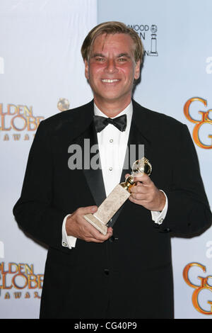 Aaron Sorkin 68. Annual Golden Globe Awards im Beverly Hilton Hotel - Press Room Beverly Hills, Kalifornien - 16.01.11 statt Stockfoto