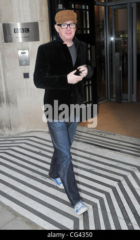 Chris Evans verlassen die BBC Radio 2 Studios London, England - 19.01.11 Stockfoto