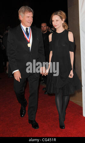 Harrison Ford und Calista Flockhart den 8. jährlichen lebenden Legenden der Luftfahrt Awards im Beverly Hilton - Ankünfte Los Angeles, Kalifornien - 21.01.11 Stockfoto