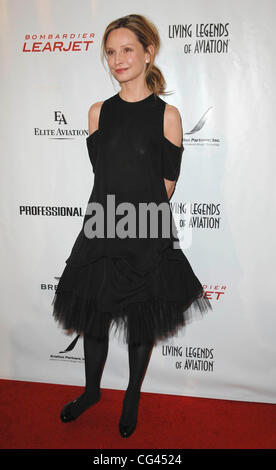 Calista Flockhart 8. jährlichen lebenden Legenden der Luftfahrt Awards im Beverly Hilton - Ankünfte Los Angeles, Kalifornien - 21.01.11 Stockfoto