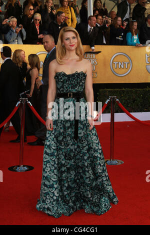 Claire Danes 17. Annual Screen Actors Guild Awards (SAG Awards 2011) statt im Shrine Auditorium & Expo Center - Ankünfte Los Angeles, Kalifornien - 30.01.11 Stockfoto