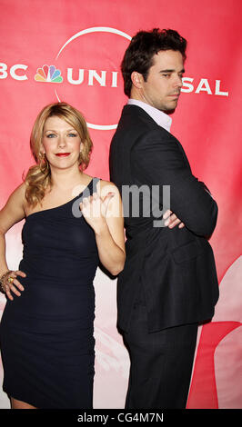 Mary Elizabeth Ellis, David Walton NBC Universal 2011 Winter TCA Press Tour All-Star Party statt im Langham Huntington Hotel - Ankünfte Pasadena, Kalifornien - 13.01.11 Stockfoto