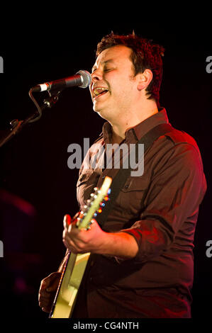 James Dean Bradfield Manic Street Preachers Höchstleistungen live Brixton Academy London, England - 22.01.11 Stockfoto