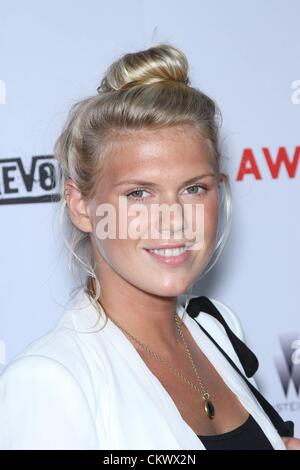 22. August 2012 - Los Angeles, Kalifornien, USA - Schauspielerin ALEXANDRA RICHARDS an der "Gesetzlosen" Los Angeles Premiere im ArchLight Kino, Hollywood. (Kredit-Bild: © Jeff Frank/ZUMAPRESS.com) Stockfoto