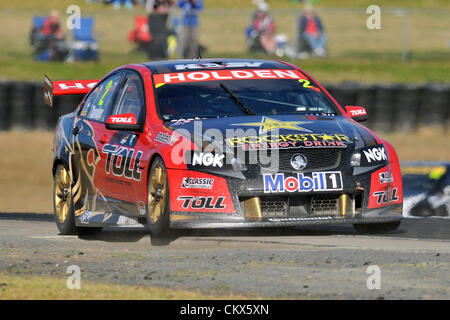 26. August 2012. Östliche Creek,Australia.Holden Racing Teams Garth Tander in seinem Commodore VE2 während der V8 Supercar Meisterschaft an der Sydney Motorsport Park, Australia Stockfoto