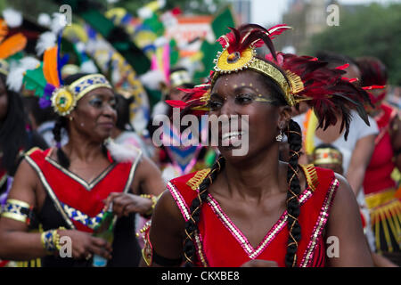 Leeds, UK. 27. August 2012. Karibik große Festparade in Leeds, 27 Montag 2012 Stockfoto